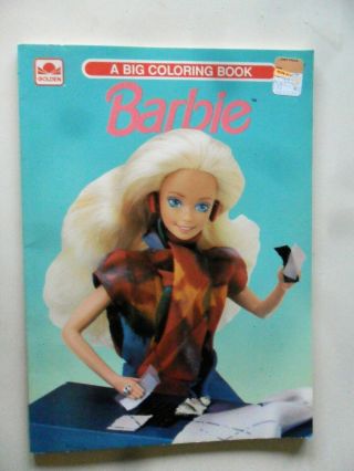 Barbie A Big Coloring Book Vintage 1991 Golden Book Fashions