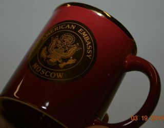 American Embassy Moscow Us Diplomatic Corps Porcelain Coffee Mug Tea Cup
