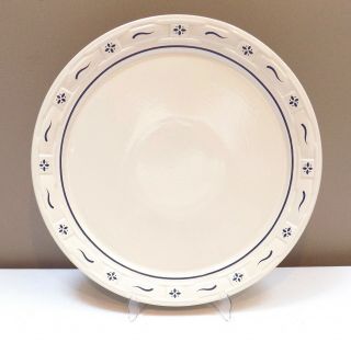 Longaberger Woven Traditions Blue 14.  5 " Round Cake Plate Platter 2000 - 2004