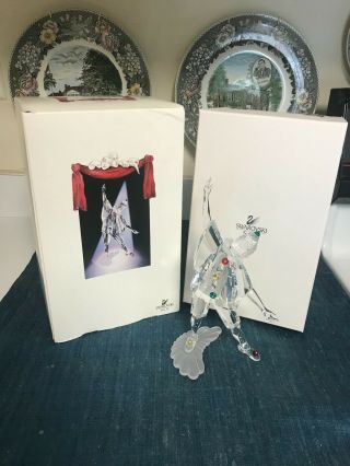 8 " Swarovski Crystal Masquerade Pierrot Figurine With