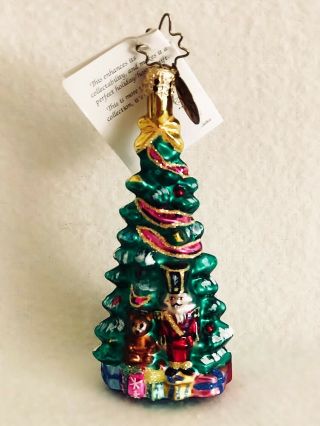 PERFECT Christopher Radko Christmas Ornament Nutcracker Tree Little Gem w Box 2