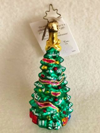 PERFECT Christopher Radko Christmas Ornament Nutcracker Tree Little Gem w Box 4