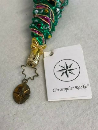 PERFECT Christopher Radko Christmas Ornament Nutcracker Tree Little Gem w Box 7