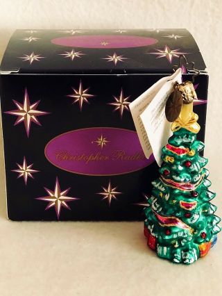 PERFECT Christopher Radko Christmas Ornament Nutcracker Tree Little Gem w Box 8