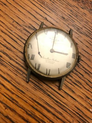 Buler Vintage Dial Watch 17jewels Beryllium Balance Swiss Made Spares