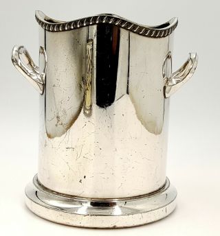Victorian Silver Plated Wine Bottle Holder 19th Century.