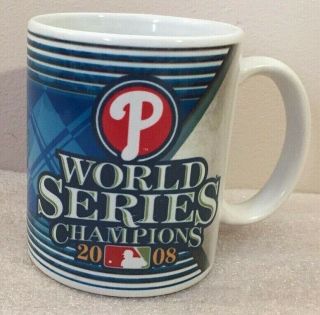 Philadelphia Phillies World Series Champions 2008 Ceramic Coffee Mug 4 " H