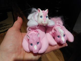 Pony Horse Surprise 3 Babies Mini Plush Modern Just Play Use For Vintage Hasbro