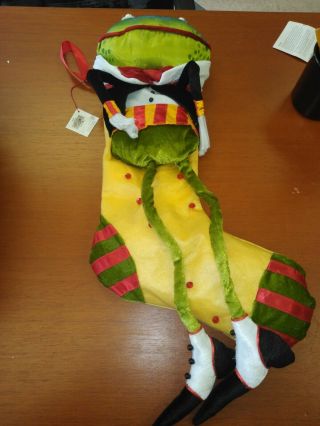 KRINKLES Department 56 by Patience Brewster Rare Prince Frog Christmas Stocking 3