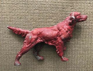 Antique Hubley ?cast Iron Red Golden Retriever Cocker Spaniel Dog Doorstop