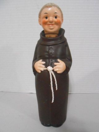 W.  Goebel Friar Tuck Monk Decanter W.  Germany - Cork Stopper 10.  5 Inches