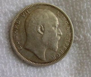 1903 Brirish Indian Silver Rupee Coin Antique Collectible Emperor King Edward