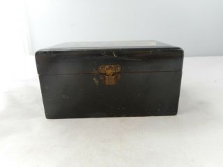 Mauchlineware Box - 10.  5x7.  5cms And 5.  25cms High - " Esplanade,  Tenby "
