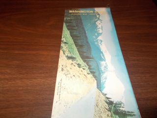 1959 Washington State - Issued Vintage Road Map