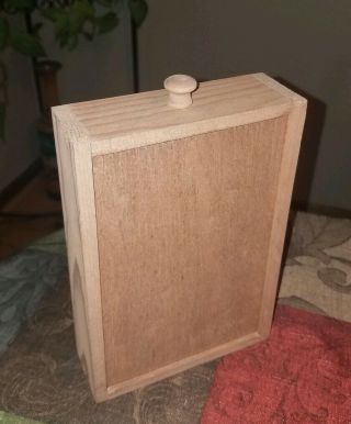 CHARMING Small Vintage Wooden SHADOW BOX Wall Display Shelf/Drawer 3