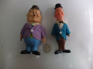 Vintage Laurel And Hardy Vinyl Toy,  R.  Dakin & Co With Clothes,  Cartoon