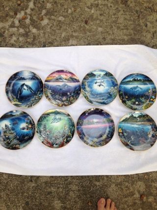 Under Water Paradise D1564 By Robert Lyn Nelson - 8 Piece Collectors Plate Set