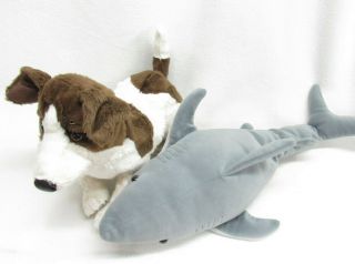 Folktails Folkmanis Jack Russel Terrier Shark Puppet Plush