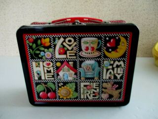 Mary Engelbreit Home Love Family Friends Cherries Tin Lunch Box Me 1999