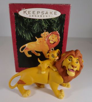 Mufasa And Simba Disney Lion King Hallmark Ornament