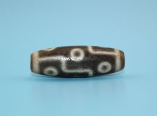 37 12 Mm Antique Dzi Agate Old 9 Eyes Bead From Tibet