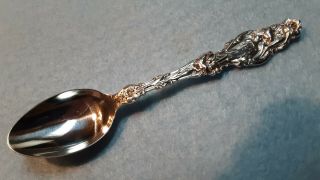 Gorham Whiting Lily Sterling Silver Demitasse Spoon 4 " 12 Grams,  Mono Pph