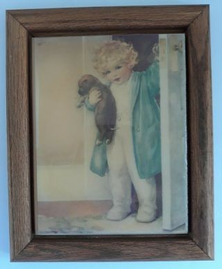 The Exquisite Art of Bessie Pease Gutmann Vintage Print on Tile with Wood Frame 4