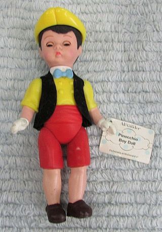 Vintage 2004 Mcdonalds Madame Alexander Pinocchio Boy 5 - 1/4 " Tall Doll S/h