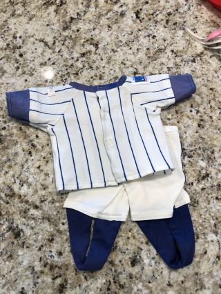 Cabbage Patch Kids Baby Doll Clothes OUTFIT BASEBALL CUBS CUBBIE Shirt Pants 5
