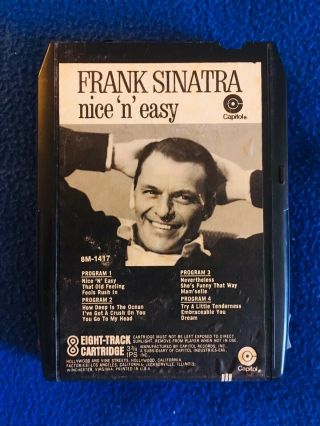 Frank Sinatra 8 Track Tape N Easy Antique