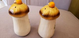 Vintage Sears Merry Mushroom Salt & Pepper shakers.  Merry Mushroom 2