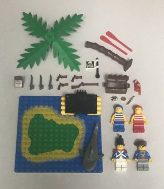 Lego Minifigs.  Vintage Pirates,  Imperial Guard,  Island Piece,  Raft,  Accessories