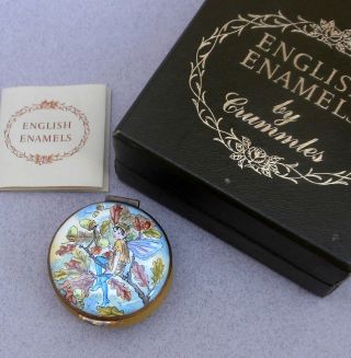 Crummles English Enamels Box The Acorn Fairy Cicely Mary Barker