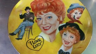 I Love Lucy The Lucille Ball Tribute Plate W/box And Certificate