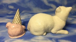 HTF Lenox Delicious Dilemma Porcelain Kitty Cat Ice Cream Figurines 802867 EUC 4