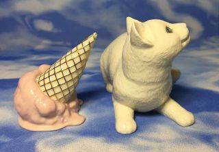 HTF Lenox Delicious Dilemma Porcelain Kitty Cat Ice Cream Figurines 802867 EUC 5
