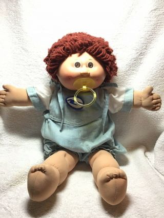 Cabbage Patch Doll,  Red Head,  Boy,  Pacifier Vintage 1978 1982