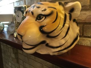 Large Tiger Head Planter Ceramic 2