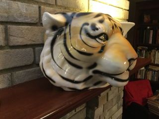Large Tiger Head Planter Ceramic 3