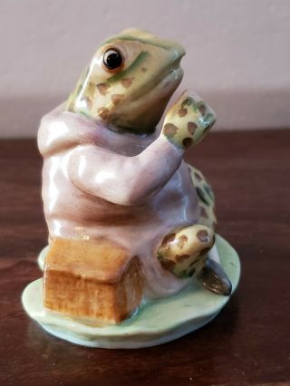 Beatrix Potter’s Mr Jeremy Fisher Frog Figurine Beswick England 1950 3