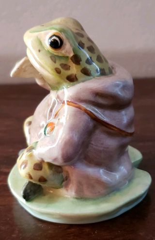 Beatrix Potter’s Mr Jeremy Fisher Frog Figurine Beswick England 1950 4
