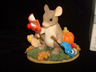 Darling Fitz & Floyd Charming Tails Put On A Happy Face Mouse W/mask W/box