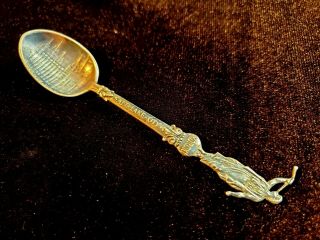 Victorian Sterling Silver Souvenir Spoon Salt Lake City,  Utah Cathedral
