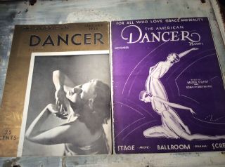 Two Vintage The American Dancer Magazines 1929 And 1936 Art Deco
