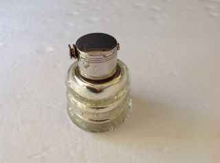 Mercury Crackle Glass Old Vintage Perfume Atomizer Bottle Needs Bulb