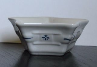 Longaberger - Woven Traditions - Small Star Candy Dish - Ivory / Blue Accents