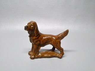Vintage Wade Dog England Irish Setter Figurine 2 - 3/8 Tall Canine K - 9 Collectible
