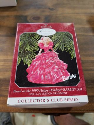 Hallmark Keepsake Ornament Barbie 1998 Club Edition Collectors Series 3