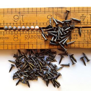 5/16 " (8mm) 200pcs Copper Patina Antique Vintage Escutcheon Pin Nails Brads Tacks