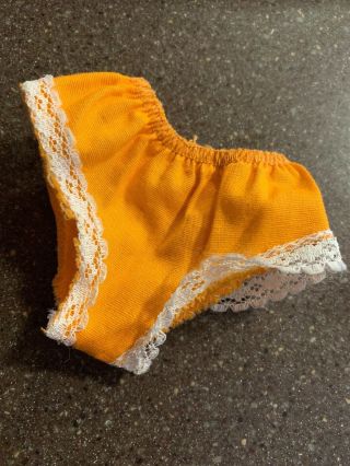 Vintage Ideal Chrissy Doll 1969 18 " Replacement Orange Underwear Bloomers